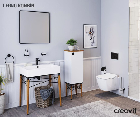 Унитаз подвесной безободковый с функцией биде Creavit Elegant EG321-00CB00E-0000
